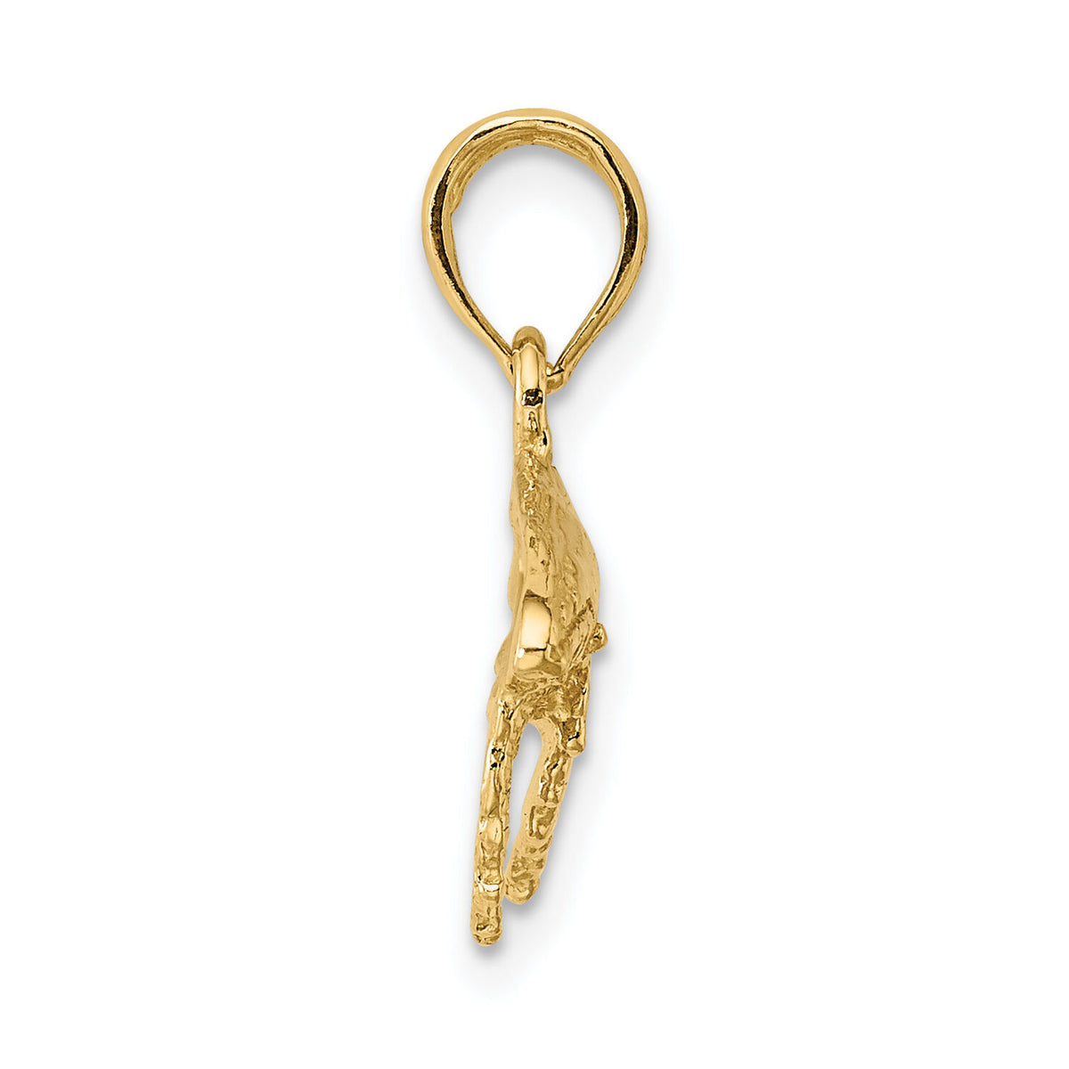 14K 2-D Whale Charm-K7448