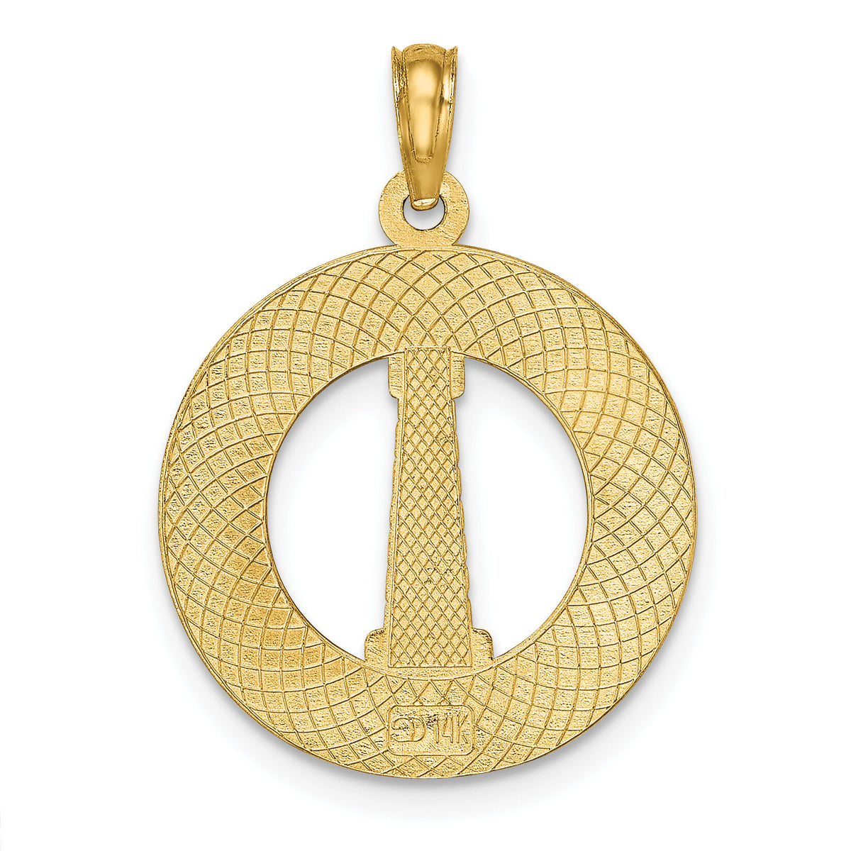 14K OCEAN CITY w/ Lighthouse Charm-K7462