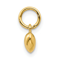 14K Polished 3-D Puffed Heart Charm-K747