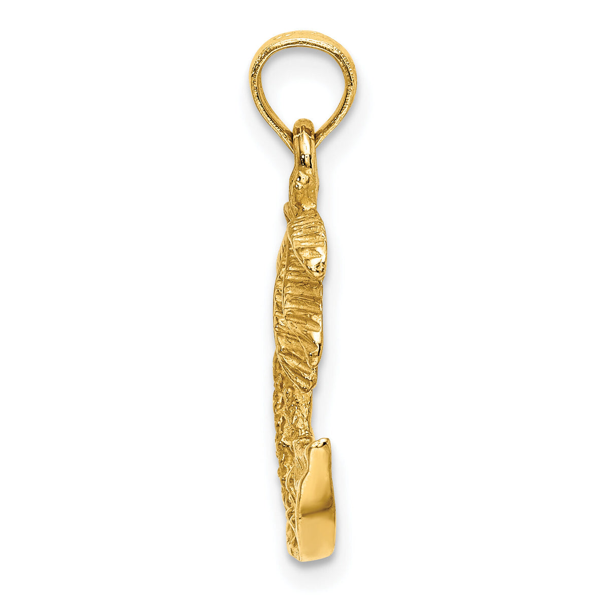 14K 2-D Palm Trees On Island Charm-K7479