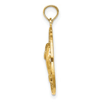 14K OCEAN CITY w/ Dolphins Charm-K7490