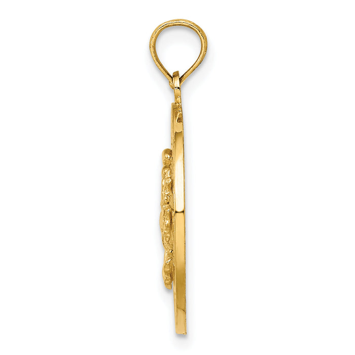 14K CAPE MAY w/ Crab Charm-K7495
