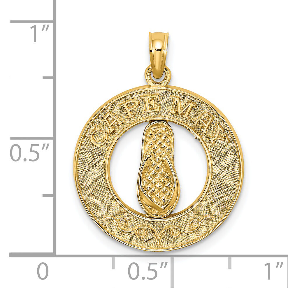 14K CAPE MAY w/ Flip-Flop Charm-K7497