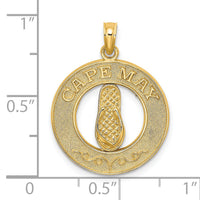 14K CAPE MAY w/ Flip-Flop Charm-K7497