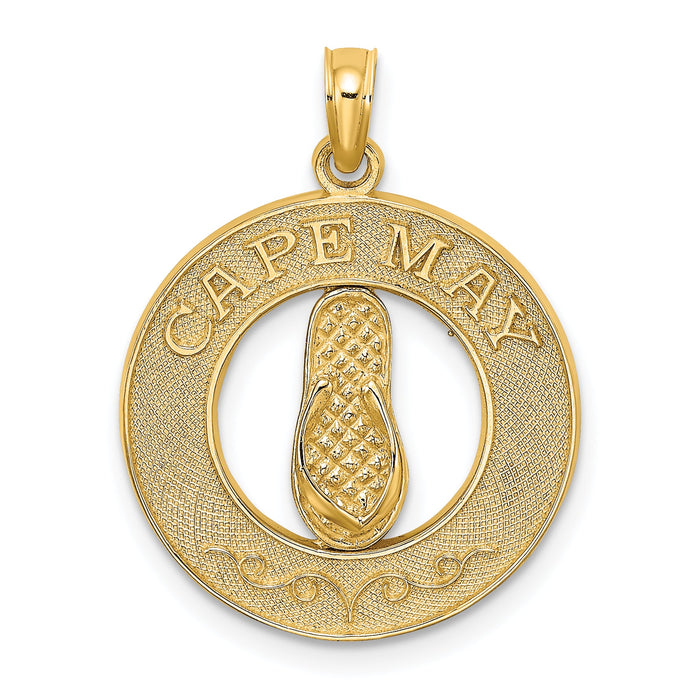 14K CAPE MAY w/ Flip-Flop Charm-K7497