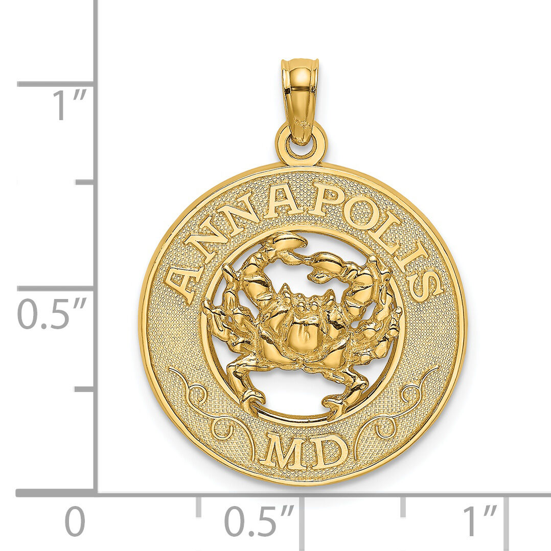 14K ANNAPOLIS MD Crab Charm-K7508