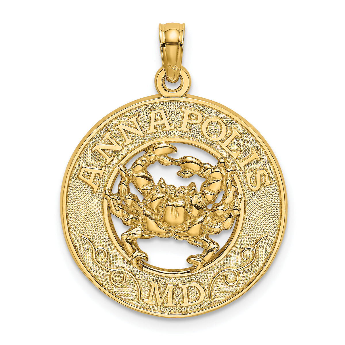 14K ANNAPOLIS MD Crab Charm-K7508