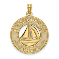 14K ANNAPOLIS MD Sailboat Charm-K7510
