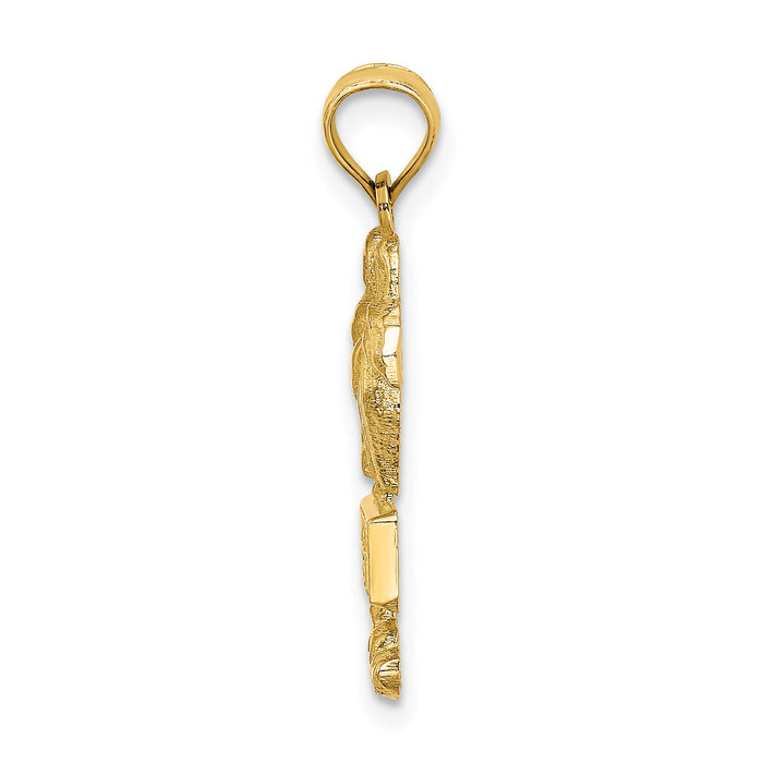 14K MYRTLE BEACH Palm Tree Charm-K7513