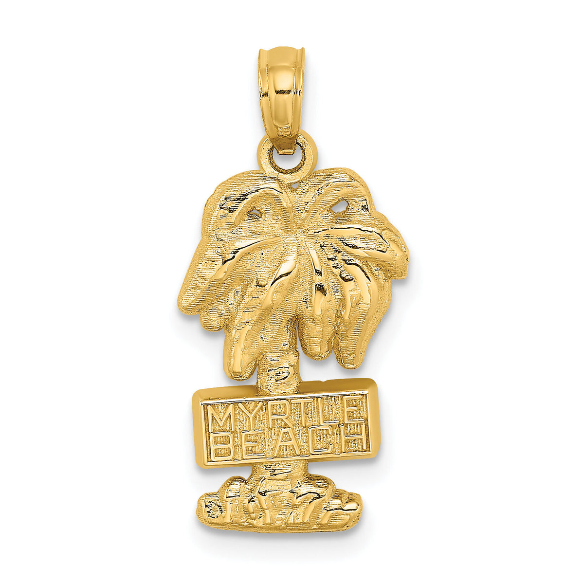 14K MYRTLE BEACH Palm Tree Charm-K7513