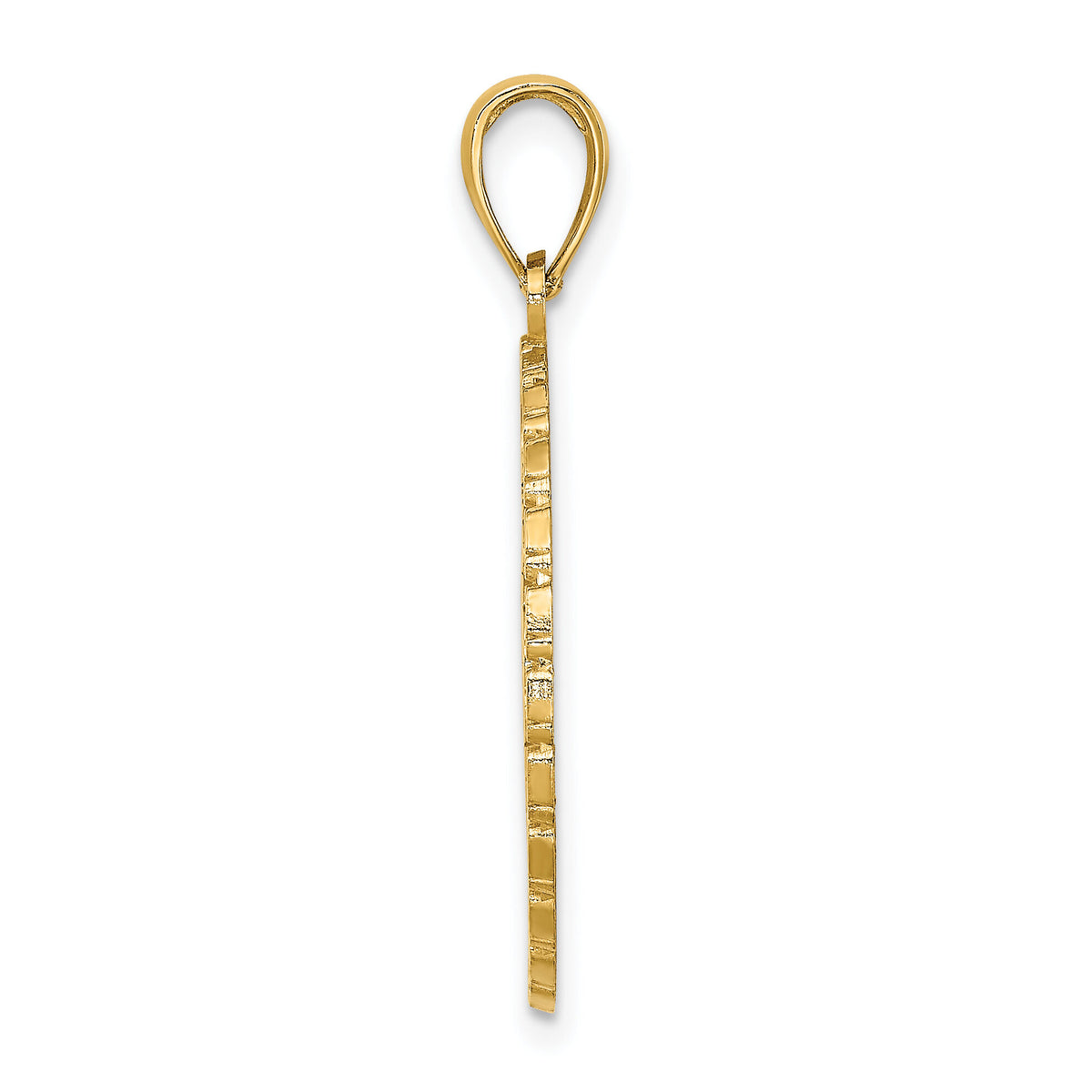 14K JAMAICA and Palm Tree Disk Charm-K7516