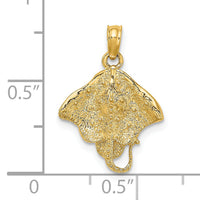 14K Stingray Charm-K7521