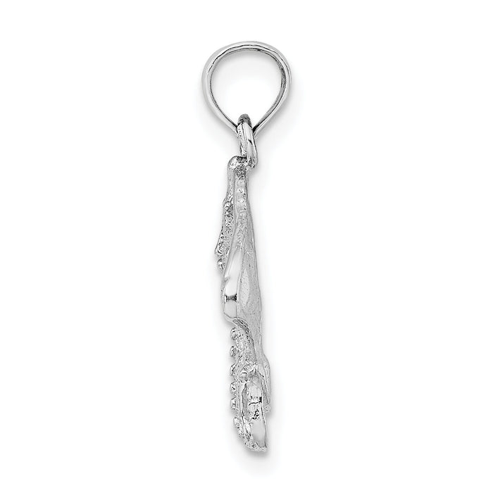 14K White Gold Stingray Charm-K7521W