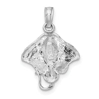 14K White Gold Stingray Charm-K7521W