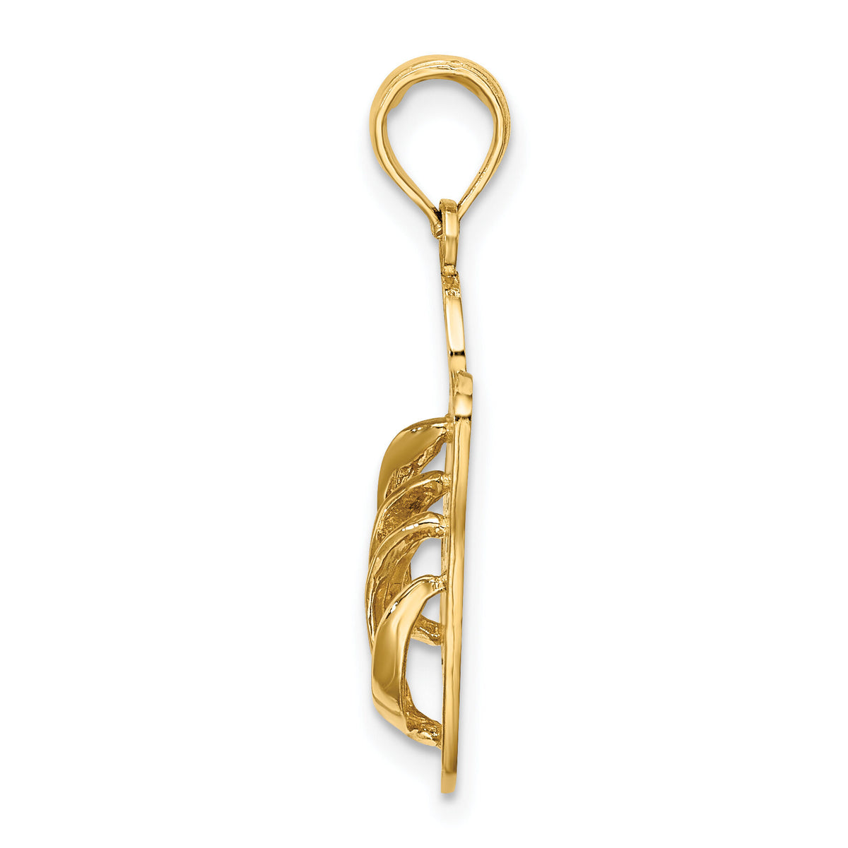 14K TURKS AND CAICOS Double Flip-Flop Charm-K7526