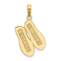 14K TURKS AND CAICOS Double Flip-Flop Charm-K7526