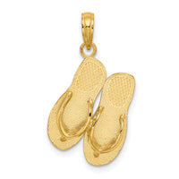 14K TURKS AND CAICOS Double Flip-Flop Charm-K7526