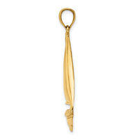 14K Polished Sailboat Charm-K7536
