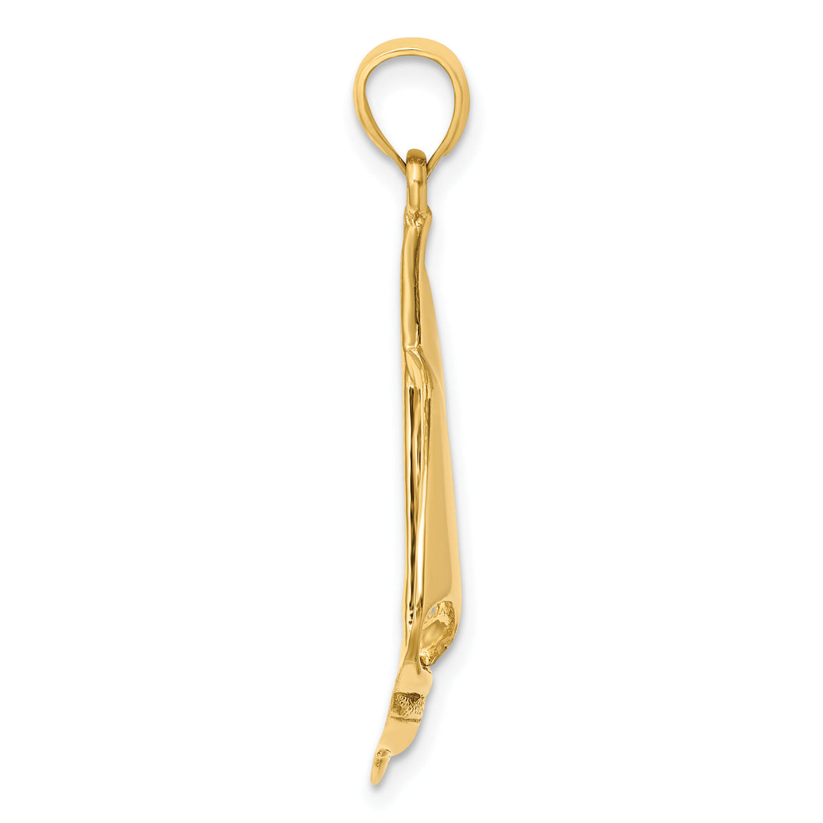 14K Polished Sailboat Charm-K7539