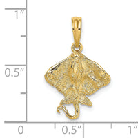14K Stingray Charm-K7546