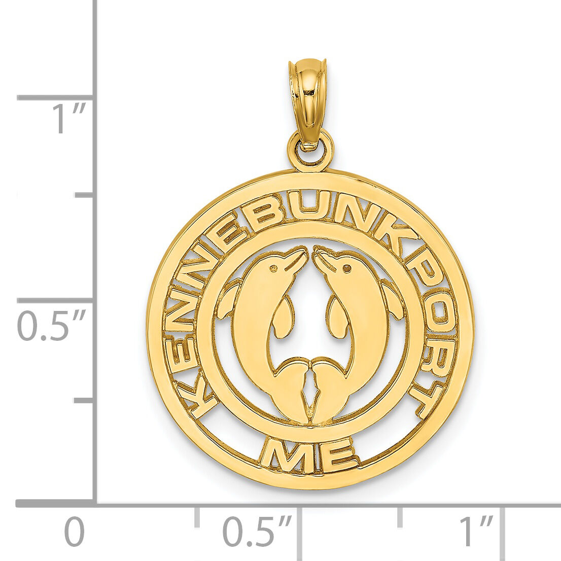 14K KENNEBUNKPORT Dolphins Charm-K7551