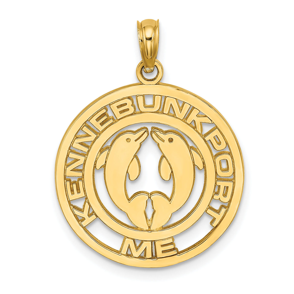 14K KENNEBUNKPORT Dolphins Charm-K7551