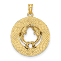 14K KENNEBUNKPORT ME Dolphins Charm-K7552