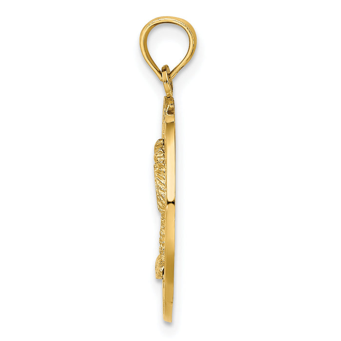 14K PAWLEYS ISLAND Palm Tree Charm-K7553