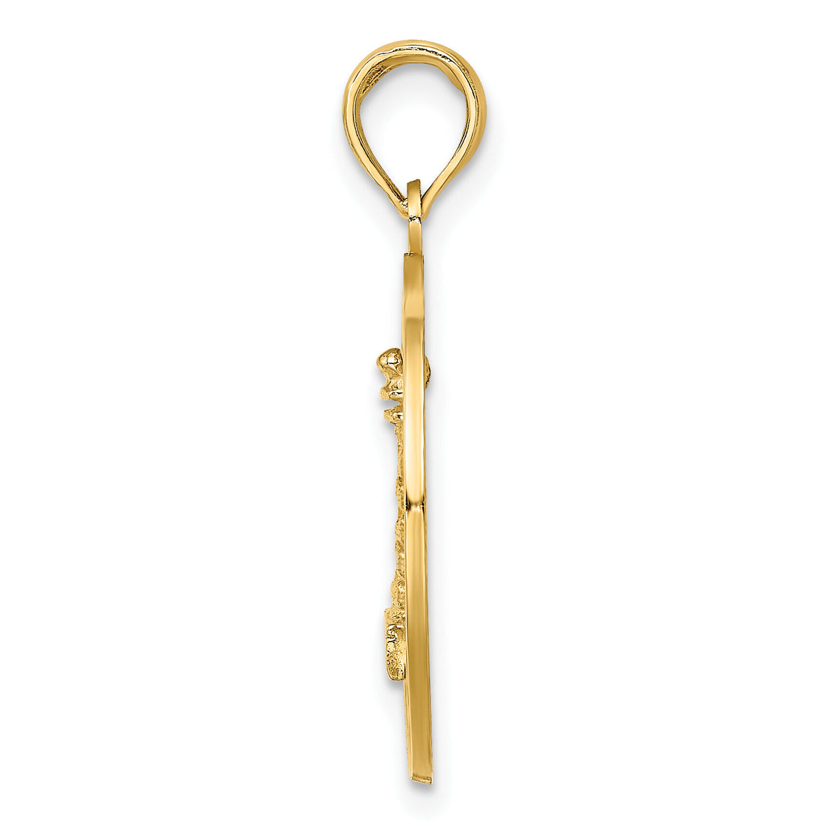 14K SAINT AUGUSTINE w/Lighthouse Circle Charm-K7554