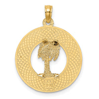 14K CHARLESTON Palm Tree Charm-K7555