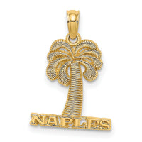 14K NAPLES Palm Tree Charm-K7565