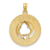 14K CANCUN w/Dolphin Circle Charm-K7569