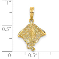 14K Stingray Charm-K7578