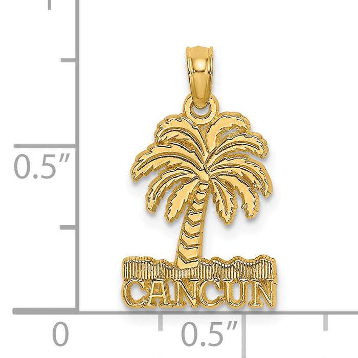 14K CANCUN Under Palm Tree Charm-K7580