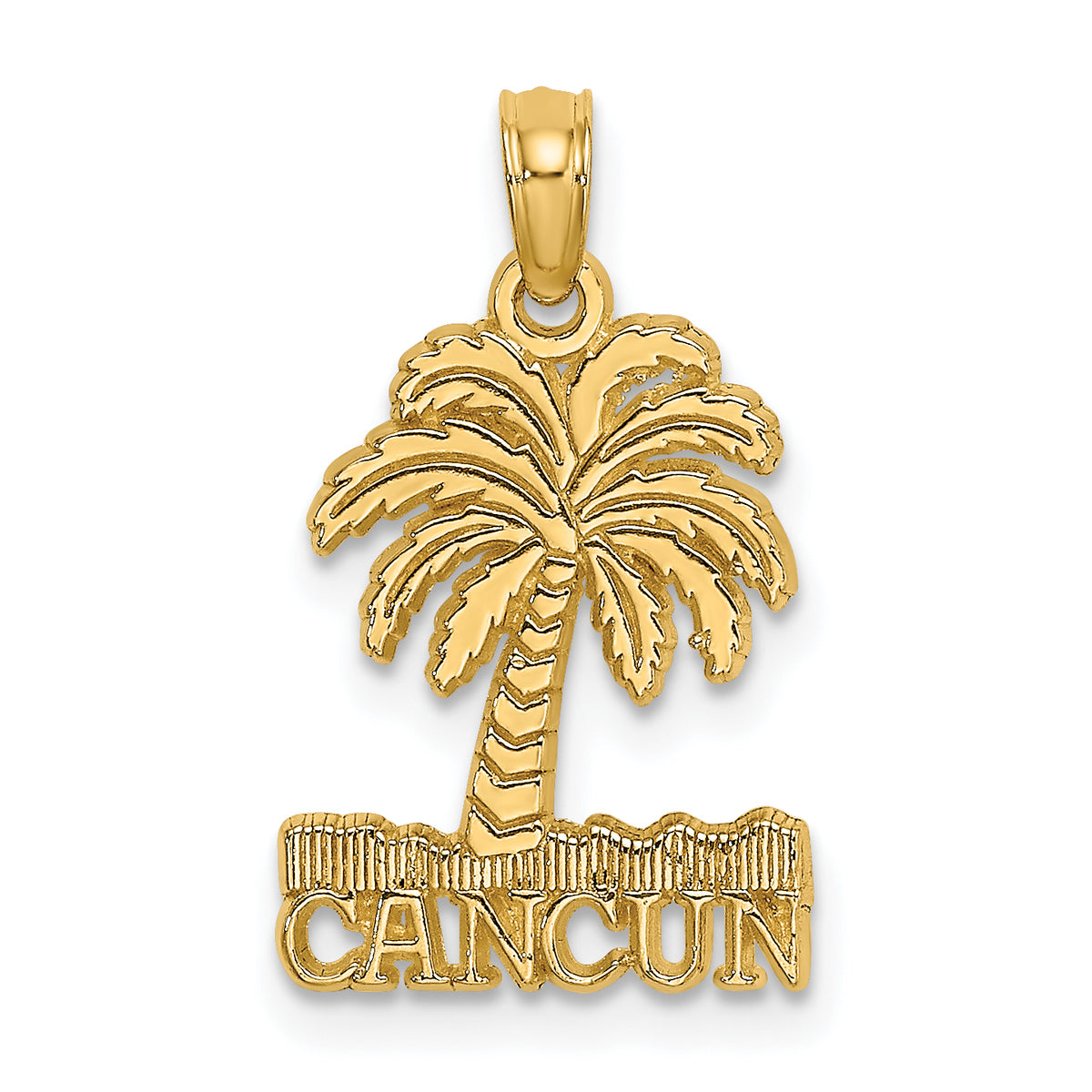 14K CANCUN Under Palm Tree Charm-K7580