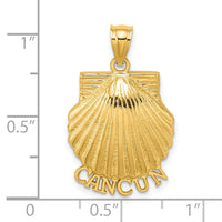 14K CANCUN Scallop Shell Charm-K7582