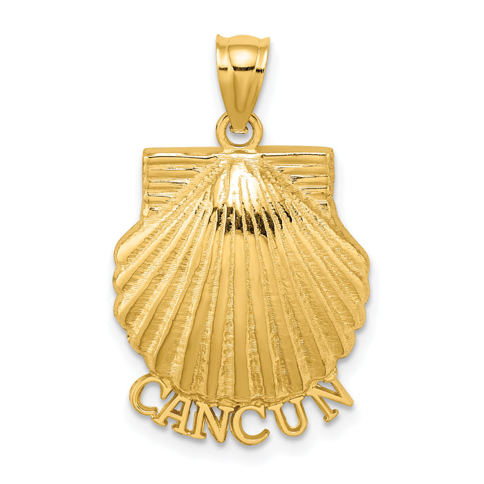 14K CANCUN Scallop Shell Charm-K7582