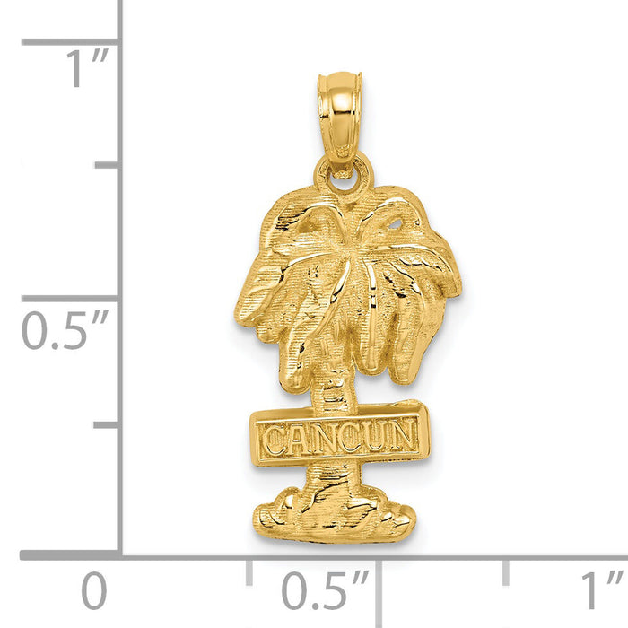 14K CANCUN Palm Tree Charm-K7583