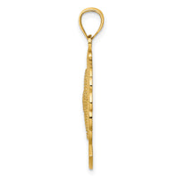 14K FLORIDA Starfish and Dolphin Wave Charm-K7589