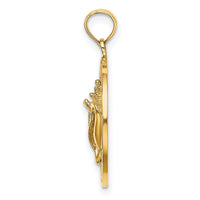 14K BONAIRE Circle w/ Conch Shell Charm-K7593