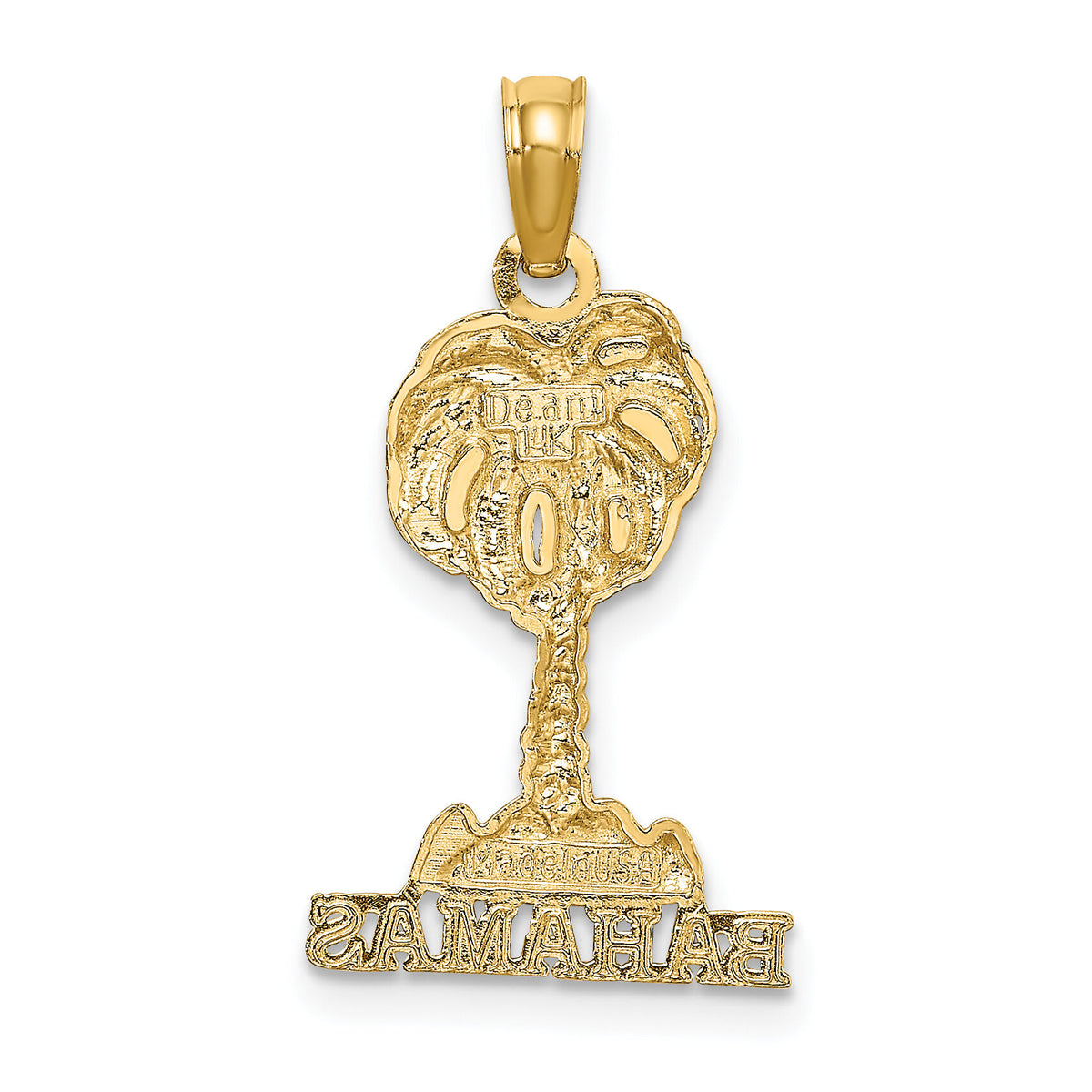 14K BAHAMAS Palm Tree Charm-K7597