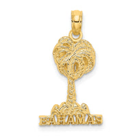 14K BAHAMAS Palm Tree Charm-K7597