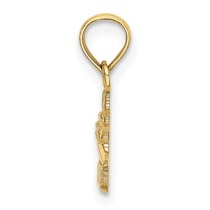 14K NASSAU Cruise Ship Charm-K7599