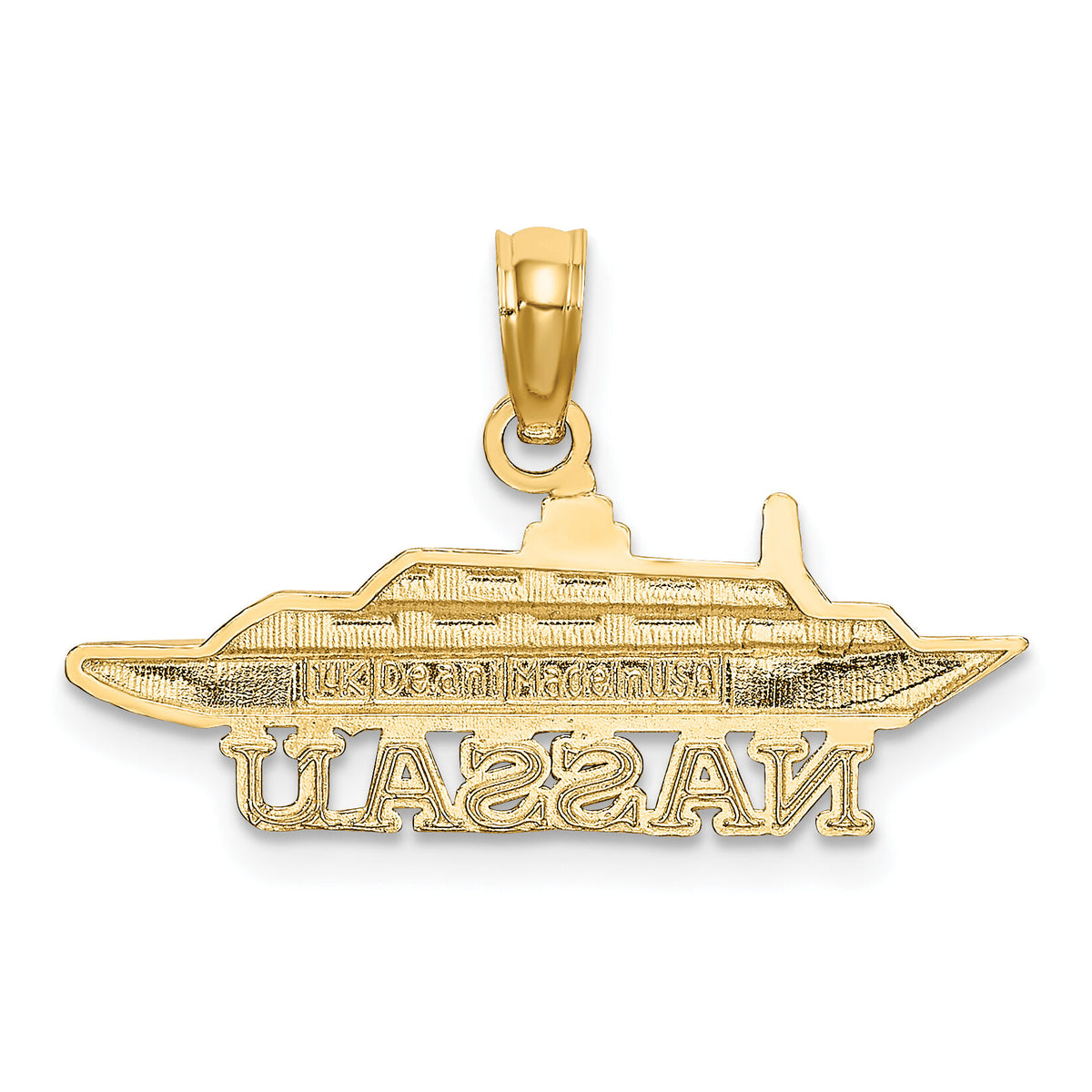 14K NASSAU Cruise Ship Charm-K7599