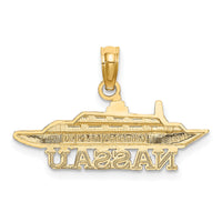 14K NASSAU Cruise Ship Charm-K7599