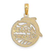 14K Nassau BAHAMAS Dolphin Charm-K7600