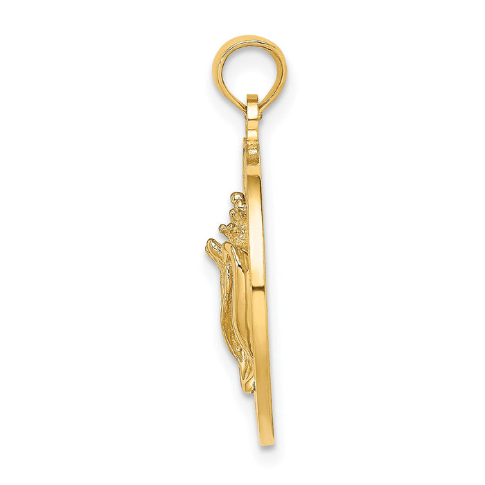14K BAHAMAS  W/Conch Shell Circle Charm-K7601