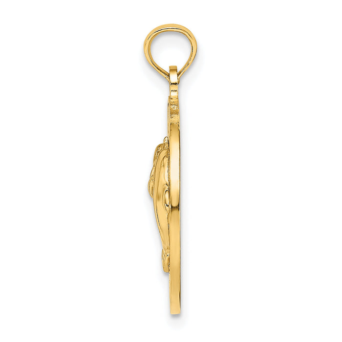 14K BAHAMAS Dolphin Charm-K7602