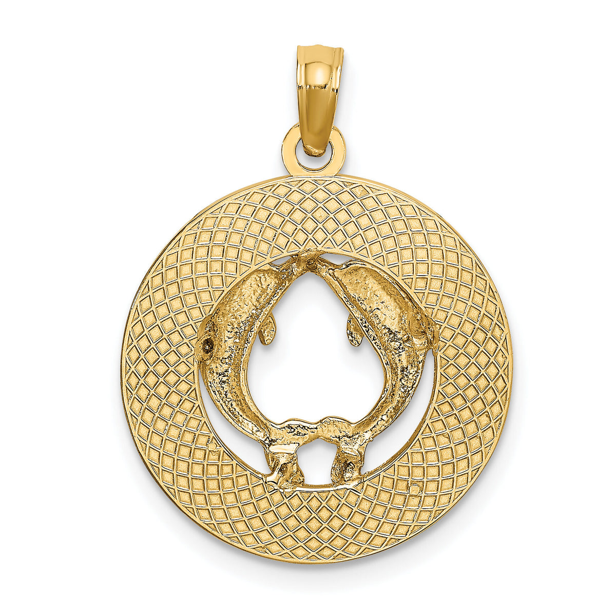 14K BAHAMAS Dolphin Charm-K7602