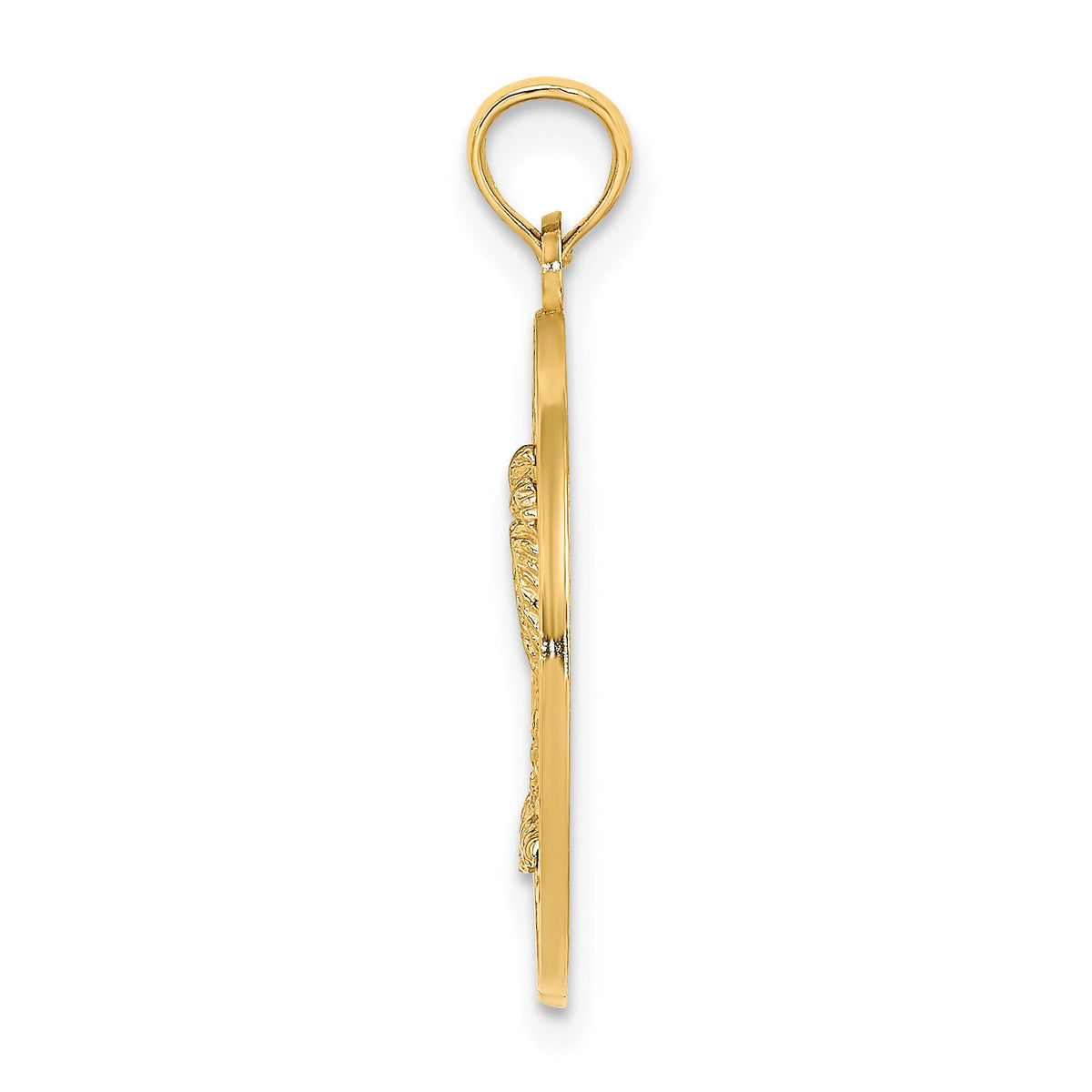 14K KEY WEST w/Palm Tree Circle Charm-K7606